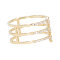 Chevron Diamond Ring